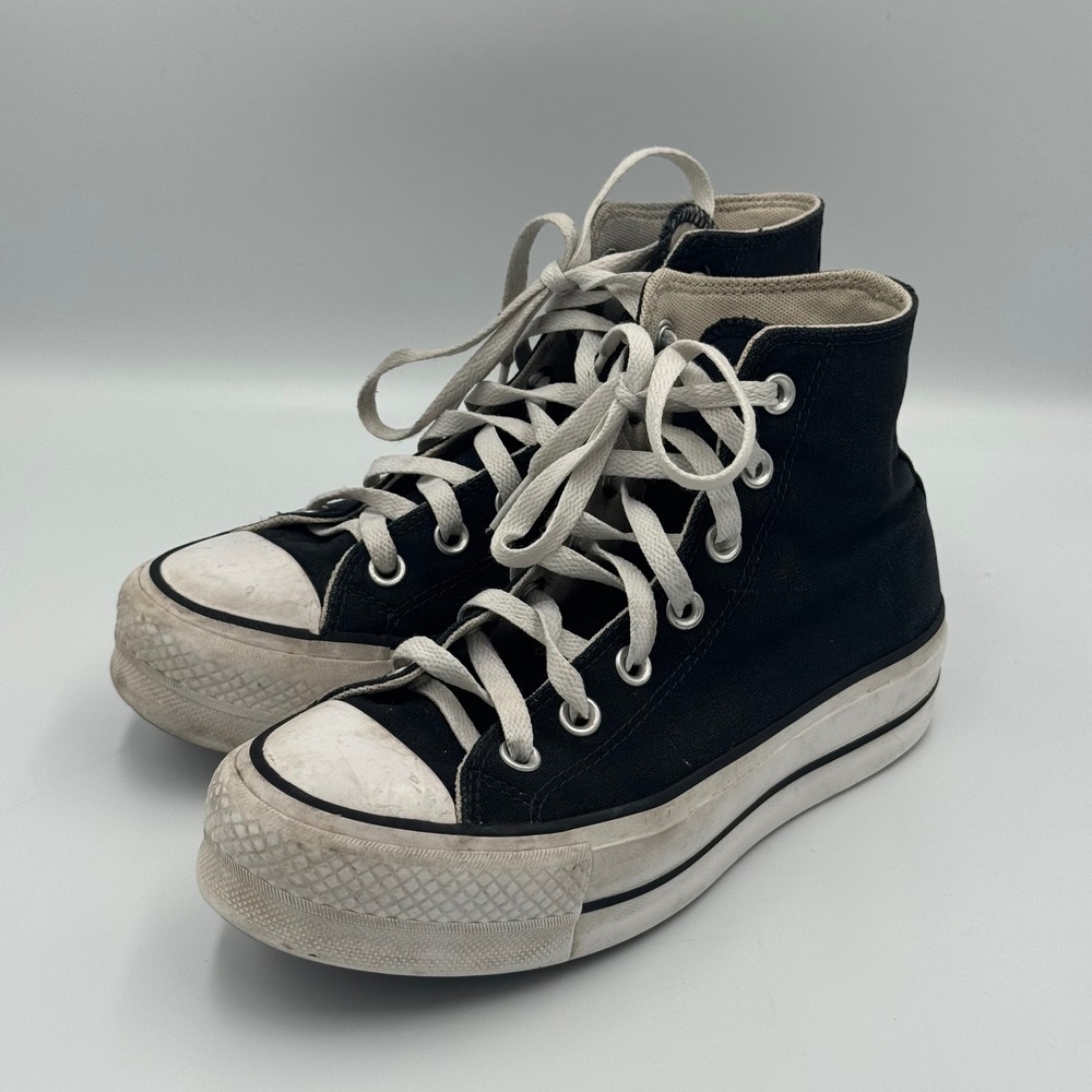 Converse Black Chuck Taylor All Star Lift Platform High Top Size 6 NO BOX